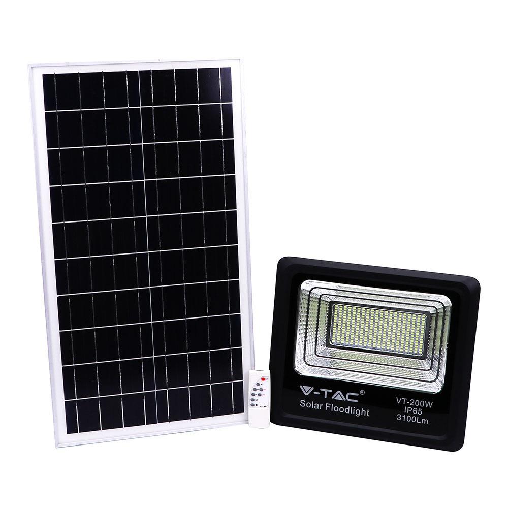 VT-200W Naświetlacz solarny LED barwa: 6000K 94026 V-TAC