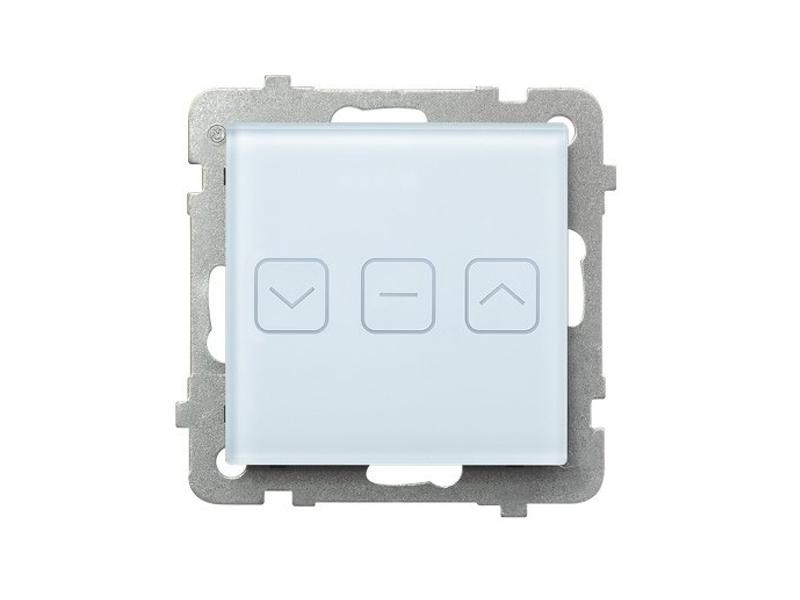 SONATA TOUCH Wyłącznik żaluzjowy dotykowy podświetlany białe szkło ŁPD-7RS/m/31 OSPEL