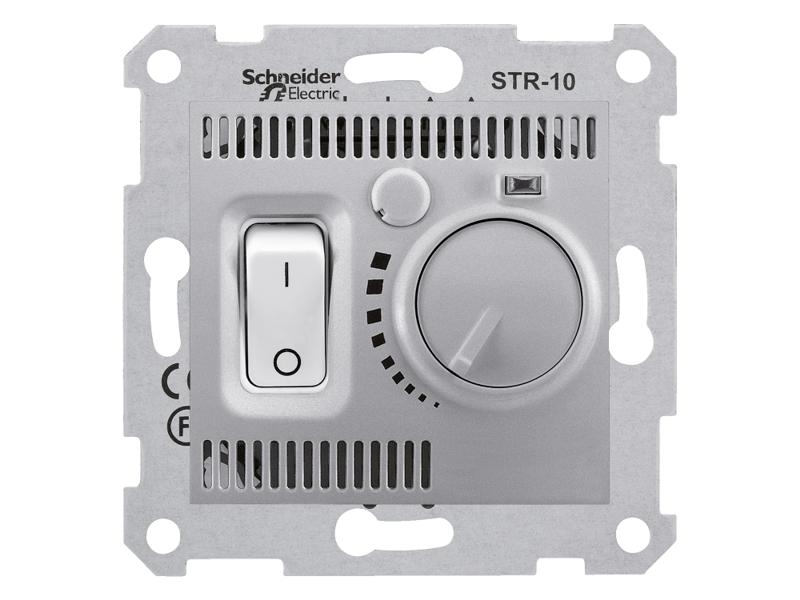 SEDNA Regulator temperatury termostat z włącznikiem aluminium SDN6000160 SCHNEIDER ELECTRIC-0