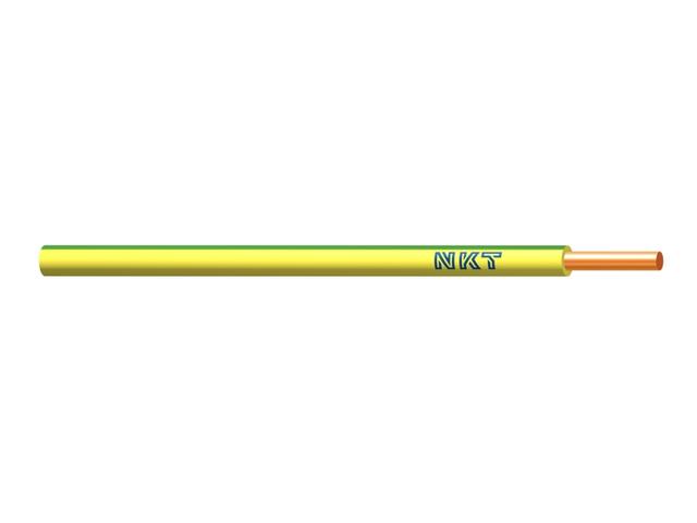 Przewód DY 6,0 mm2 żółto-zielony (450/750V) jednożyłowy drut (krążki 100m) 172105021C0100 NKT