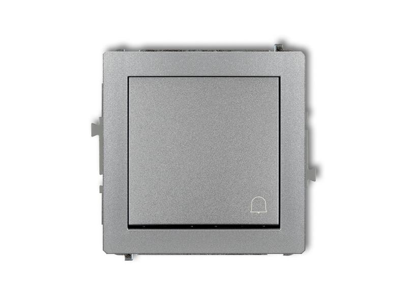 DECO Wyłącznik zwierny przycisk srebrny metalik 7DWP-4 KARLIK-0