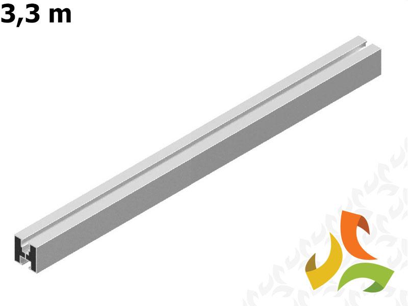 KHE Profil aluminiowy 40x40 3,3m wys. 40mm dł. 3300mm gr. blachy 1,5mm 1024467-1