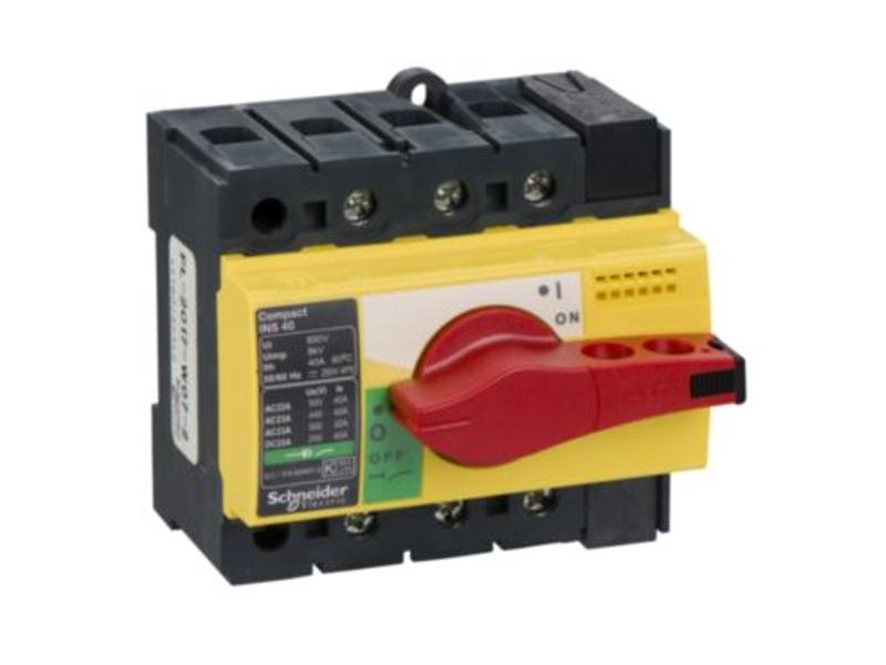 Compact INS INV rozłącznik INS40 żółto-czerwony 40A 3P 28916 SCHNEIDER ELECTRIC-1