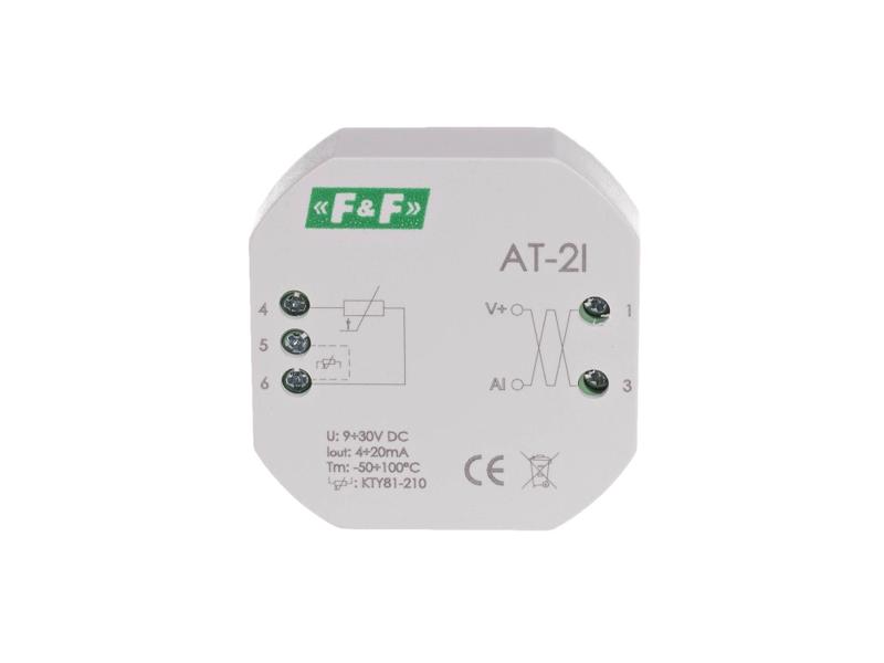 Analogowy przetwornik temperatury prądowy [4-20mA] PDT Max-AT-2I F&F FILIPOWSKI