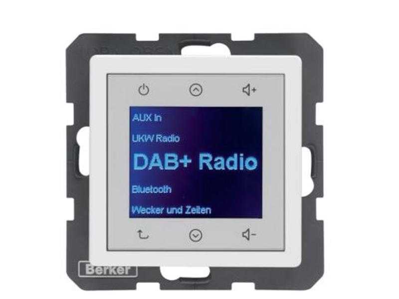 Q.x Radio Touch DAB+ Bluetooth biały aksamit 30846089 HAGER