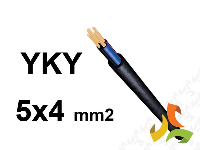 Kabel YKY 5x4 mm2 RE (0,6/1kV) ziemny miedziany (bębnowy) 5901854415697 ELPAR-1