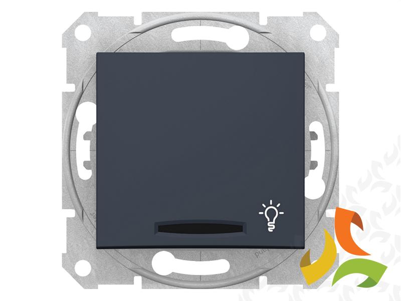 SEDNA Wyłącznik zwierny przycisk "światło" podświetlany grafit SDN1800170 SCHNEIDER ELECTRIC-1