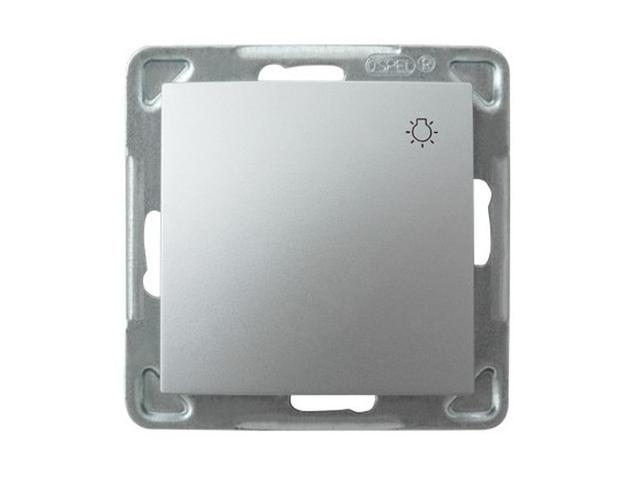 IMPRESJA Wyłącznik zwierny przycisk "światło" srebro ŁP-5Y/m/18 OSPEL