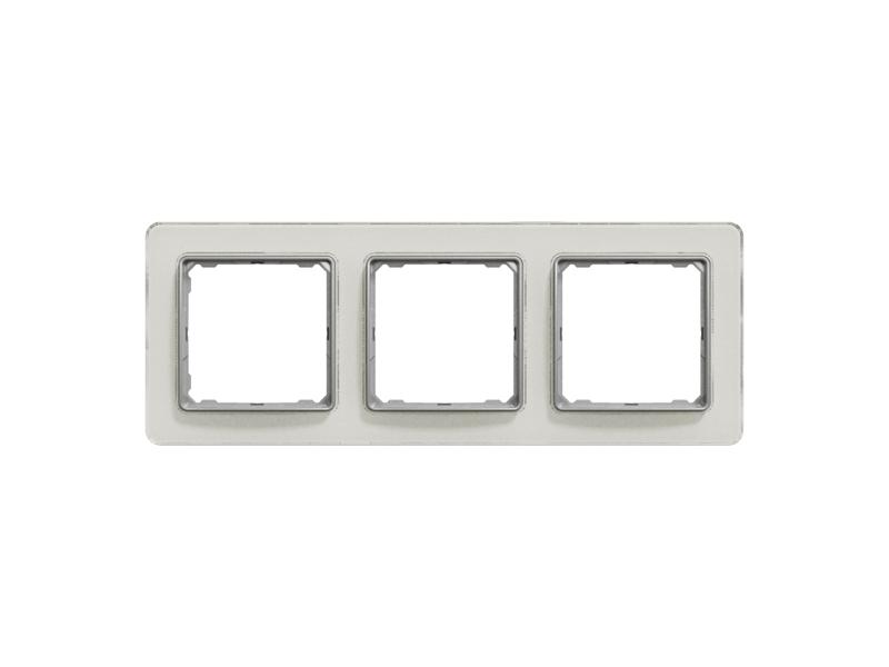 SEDNA DESIGN & ELEMENTS Ramka 3 potrójna szkło białe SDD360803 SCHNEIDER ELECTRIC-0