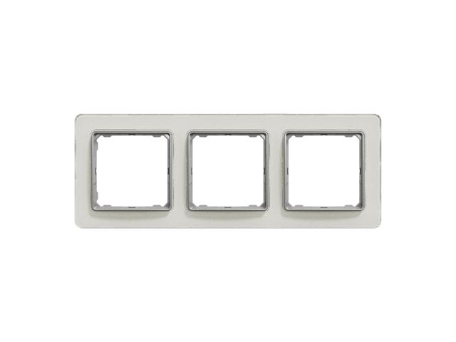 SEDNA DESIGN & ELEMENTS Ramka 3 potrójna szkło białe SDD360803 SCHNEIDER ELECTRIC