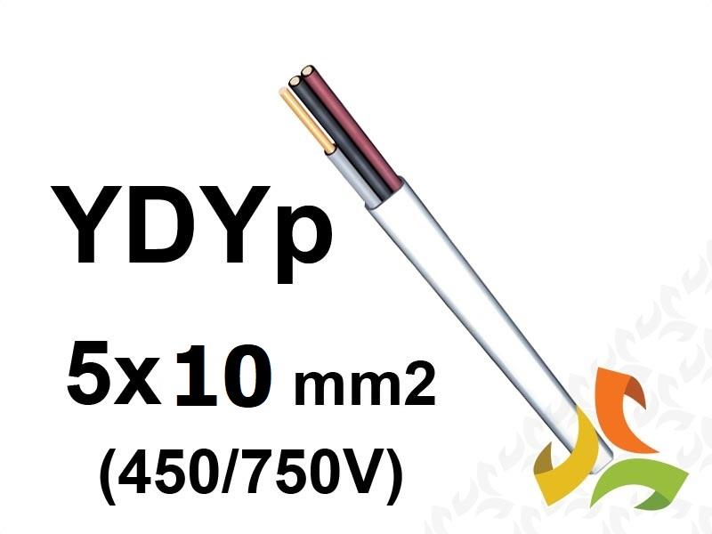 Przewód YDYpżo 5x10 mm2 (450/750V) instalacyjny płaski (bębnowy) 172153025D0500 NKT-1