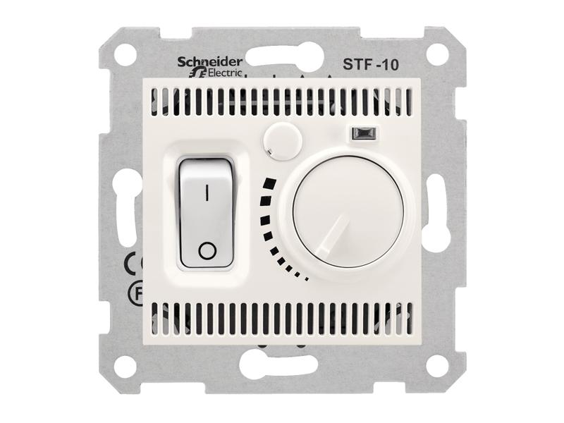 SEDNA Regulator temperatury termostat podłogowy z włącznikiem krem SDN6000323 SCHNEIDER ELECTRIC-0