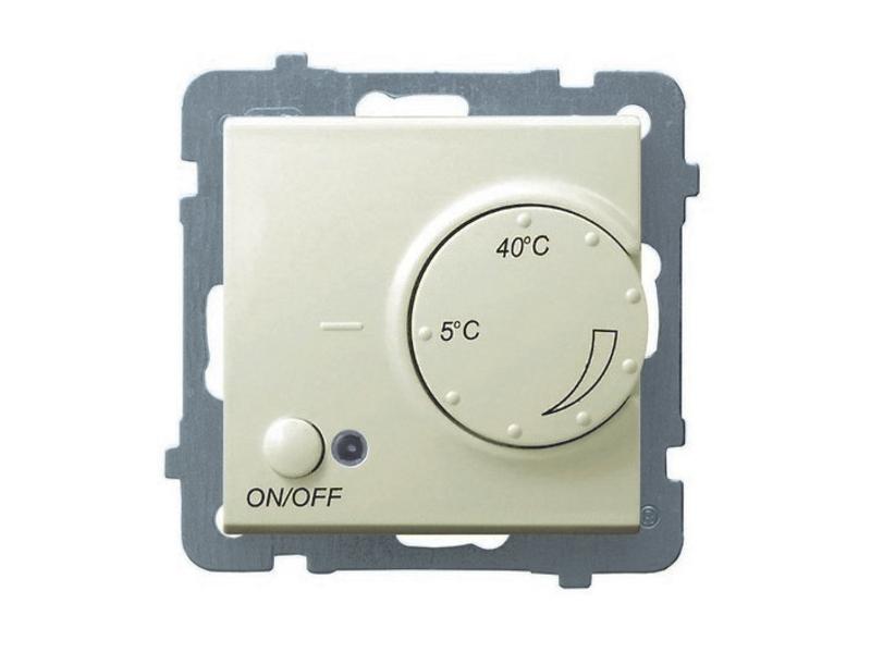 AS Regulator temperatury-termostat z czujnikiem napowietrznym ecru RTP-1GN/m/27 OSPEL