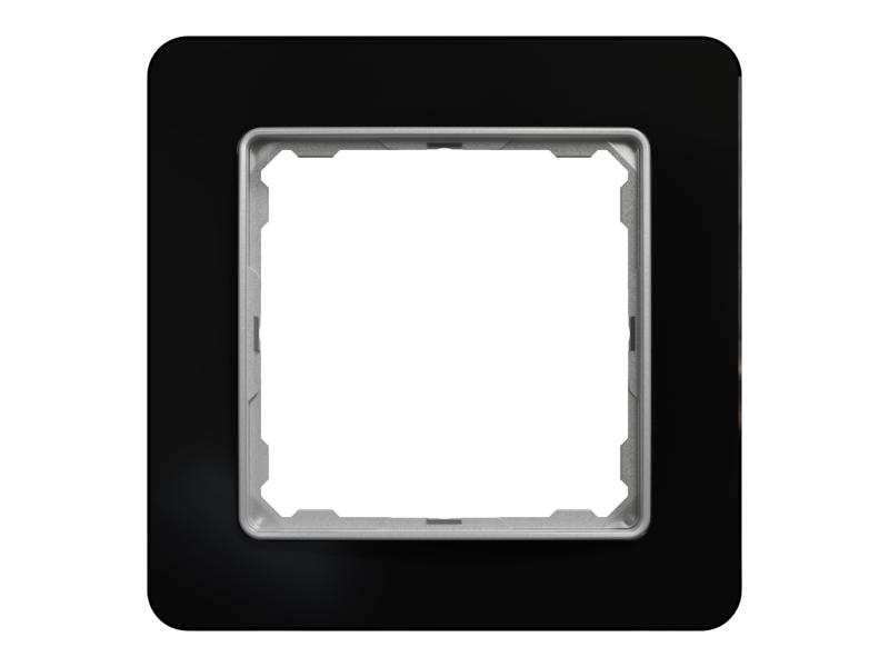 SEDNA DESIGN & ELEMENTS Ramka 1 pojedyncza szkło czarne SDD361801 SCHNEIDER ELECTRIC-0