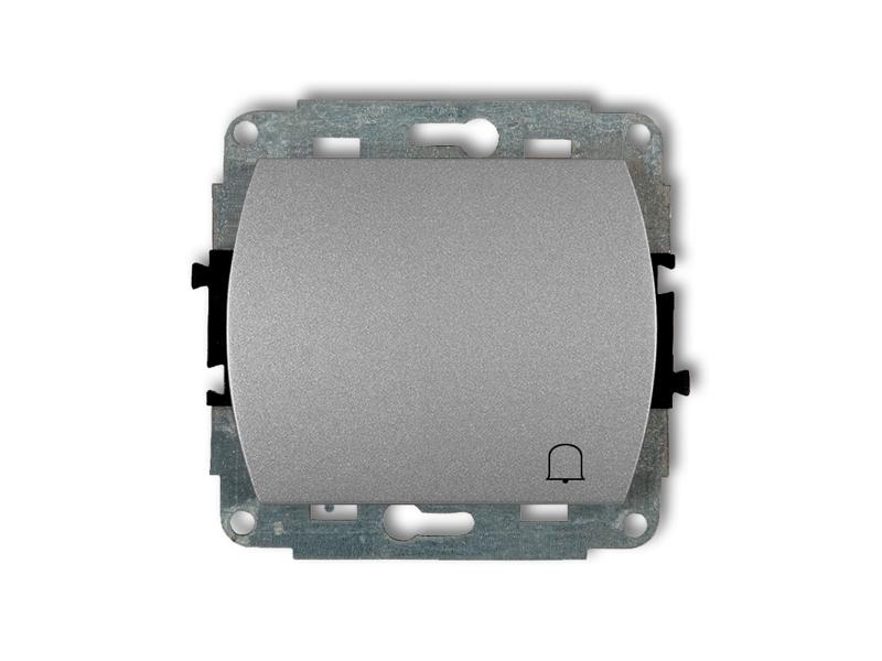 TREND Wyłącznik zwierny przycisk srebrny metalik 7WP-4 KARLIK-0