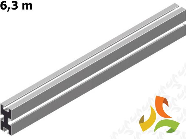Profil aluminiowy 6,3m wys. 80mm PAL40H80/6,3 6300mm gr. blachy 1,5mm 894463 BAKS