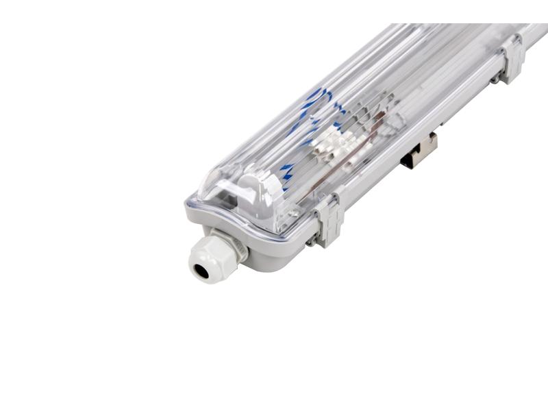 Zestaw oprawa hermetyczna 60 cm + 1x świetlówka LED T8 9W 900lm 6500K 60 cm 203860/kpl/1/6500K LED LINE-6