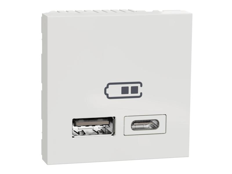 NOWA UNICA Gniazdo USB A+C 18W białe NU301818 SCHNEIDER ELECTRIC