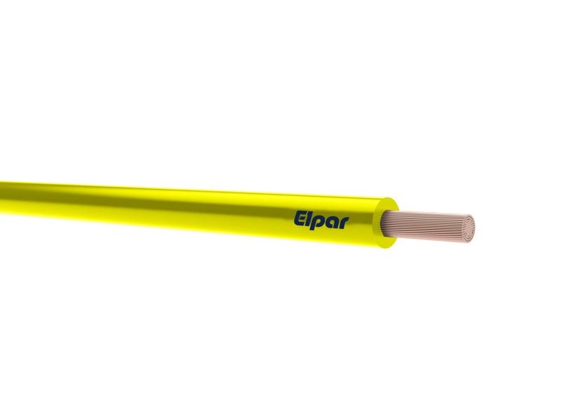 Przewód LGY 1,5 mm2 żółty (450/750V) jednożyłowy linka (krążki 100m) 5901854405728 ELPAR-0
