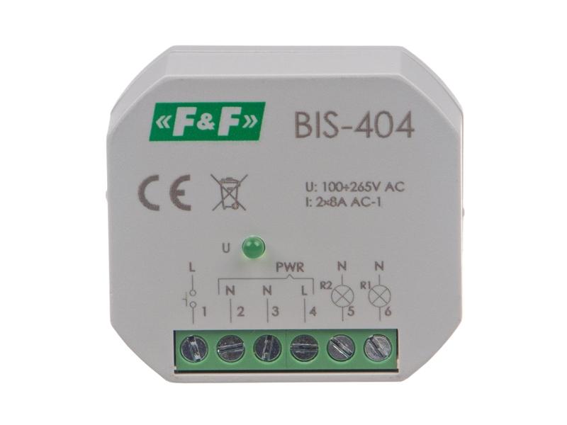 Przekaźnik bistabilny sekwencyjny (świecznikowy) do puszki BIS-404 F&F FILIPOWSKI-0