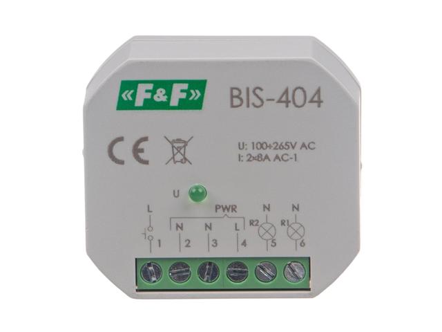 Przekaźnik bistabilny sekwencyjny (świecznikowy) do puszki BIS-404 F&F FILIPOWSKI