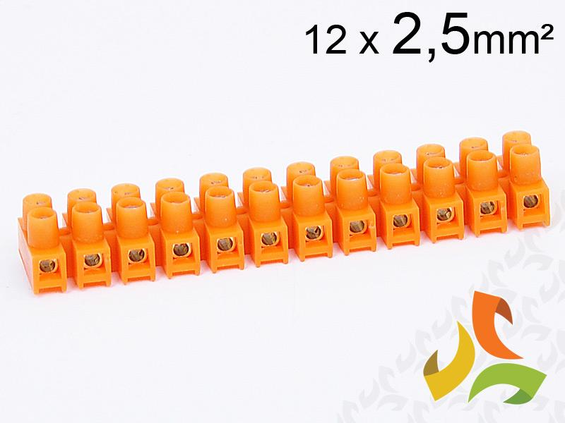 Złączka listwowa termoplastyczna LTF 12-2.5 listwa zaciskowa 12x2,5mm2 pomarańczowa 21210108 SIMET-0