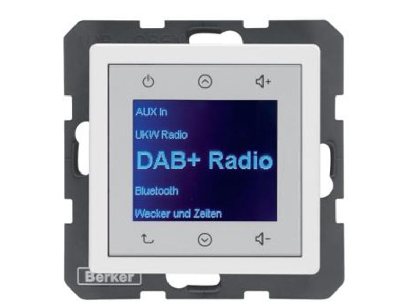Q.x Radio Touch DAB+ biały aksamit 29846089 HAGER