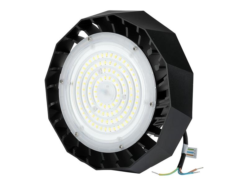 VT-9-105 100W Lampa przemysłowa HIGHBAY LED (zasilacz SAMSUNG) barwa: 4000K obudowa: czarna wydajność: 120lm/W kąt 90' 583 V-TAC