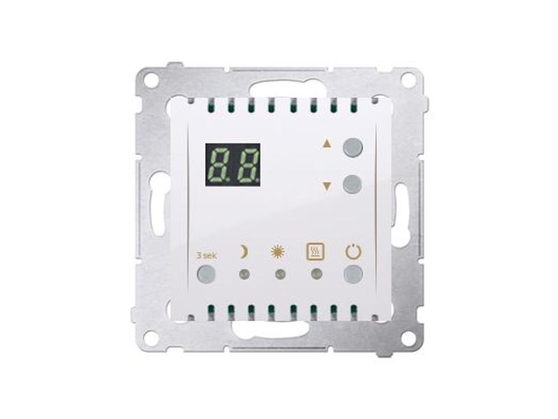 SIMON 54 Regulator temperatury z wyświetlaczem wewnętrzny czujnik temperatury 16A 230V biały DTRNW.01/11 KONTAKT SIMON-0