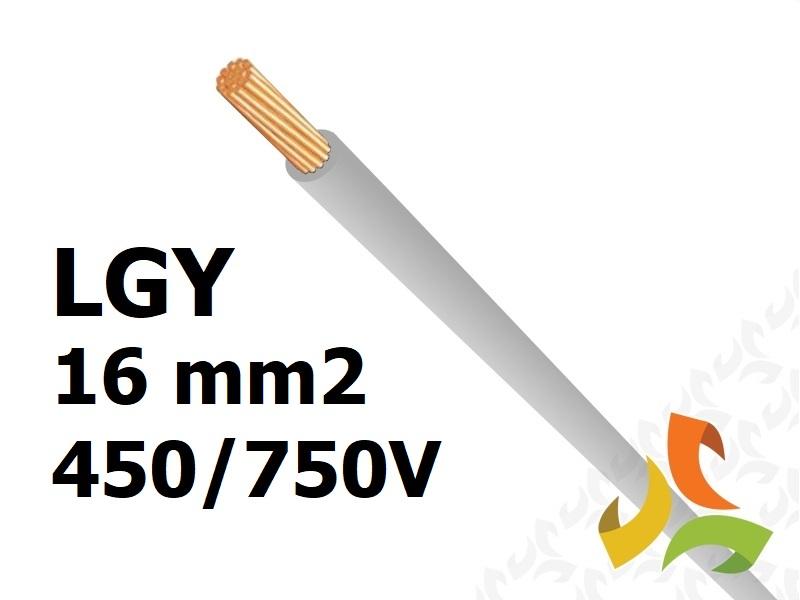Kabel przewód linka LGY 1,5mm2 żółto/zielony 100m - ELEKTROKABEL