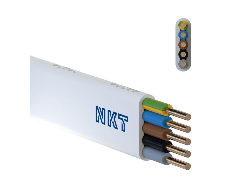 Przewód YDYpżo 5x10 mm2 (450/750V) instalacyjny płaski (bębnowy) 172153025S0200 NKT-0