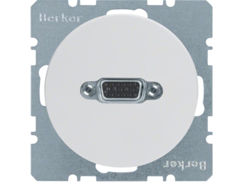 BERKER R.1/R.3 Gniazdo VGA zaciski śrubowe biały 3315412089 HAGER