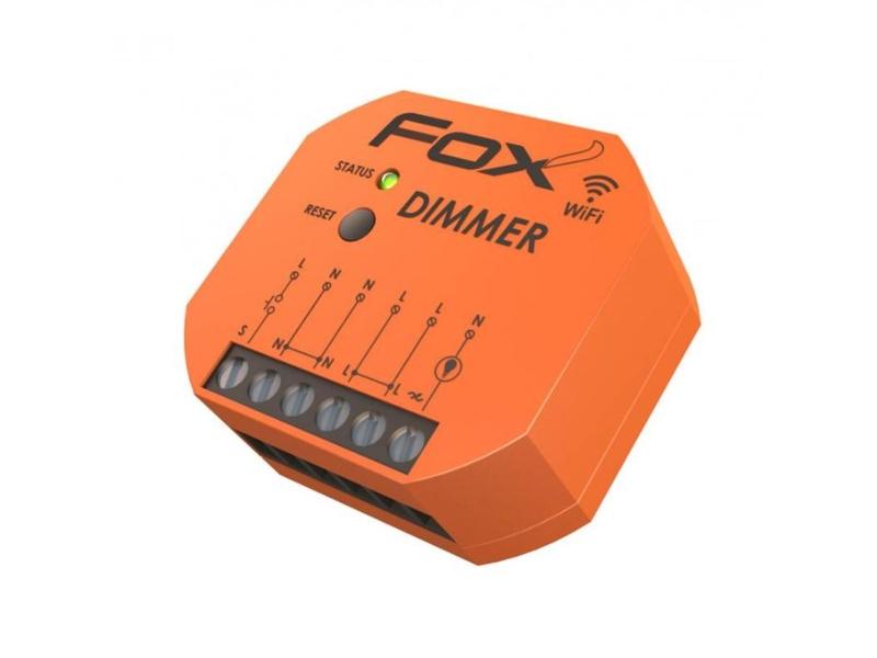 FOX Ściemniacz Wi-Fi do LED i oświetlenia zwykłego 230 V DIMMER do 150W WI-DIM1S1-P F&F FILIPOWSKI-0