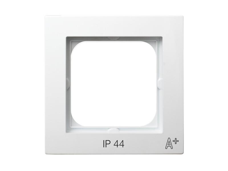 AS ANTYBAKTERYJNY Ramka 1 pojedyncza do wyłączników IP-44 produkt zawiera szkło fosforanowo-srebrowe RH-1GA/00 OSPEL