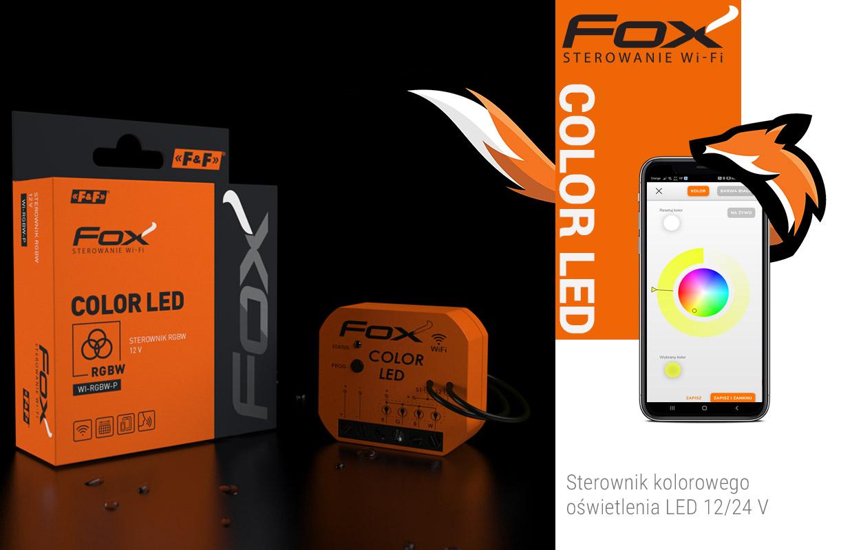 FOX Sterownik Wi-Fi LED RGBW 12 V COLOR LED obciążalność do 4A na kolor WI-RGBW-P F&F FILIPOWSKI-4