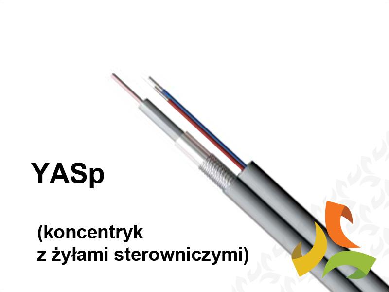 Kabel antenowy YASp 75 Om 0,8/3,7+2x0,50 koncentryczny biały LT0005 BITNER-1