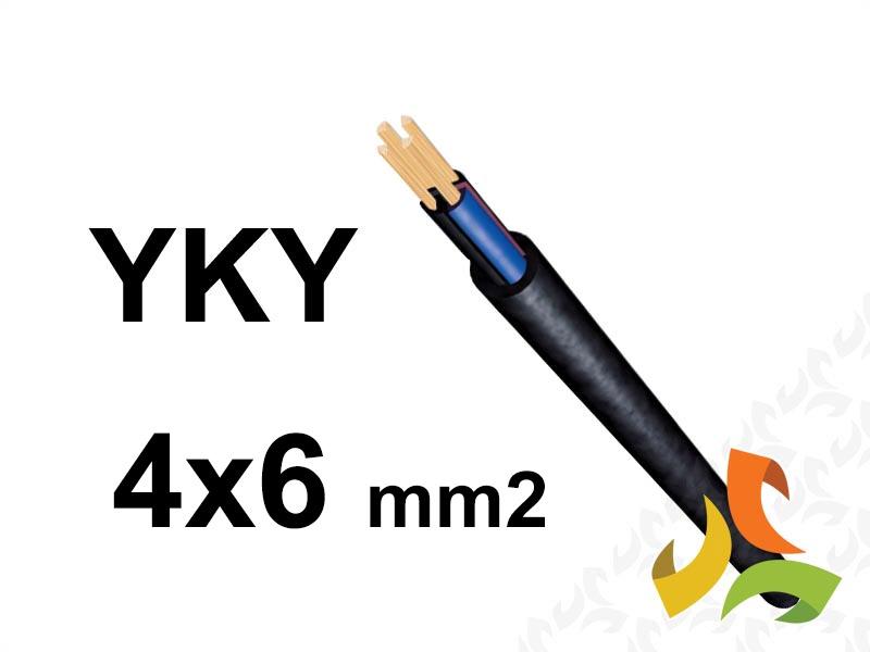 Kabel YKYżo 4x6 mm2 RE (0,6/1kV) ziemny miedziany NYY-J (bębnowy) 5901854415550 ELPAR-1
