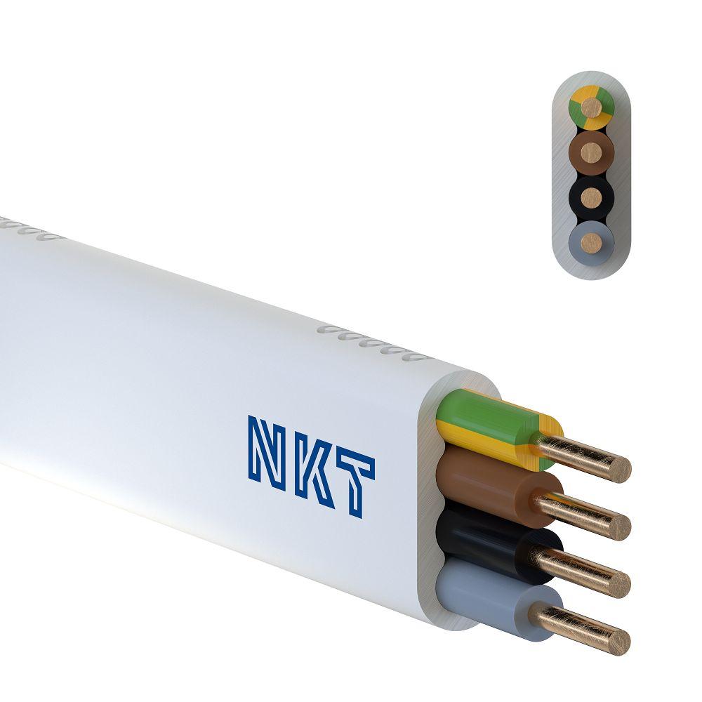 Przewód YDYp 4x1,5 mm2 (450/750V) instalacyjny płaski (krążki 100m) 172153014C0100 NKT-2