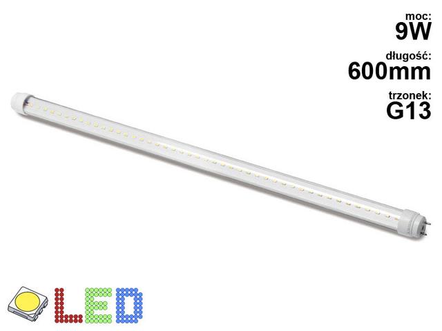 Świetlówka LED tuba 600mm 9W(18W) 700lm 4000K  LD-SLT89W-60 GTV