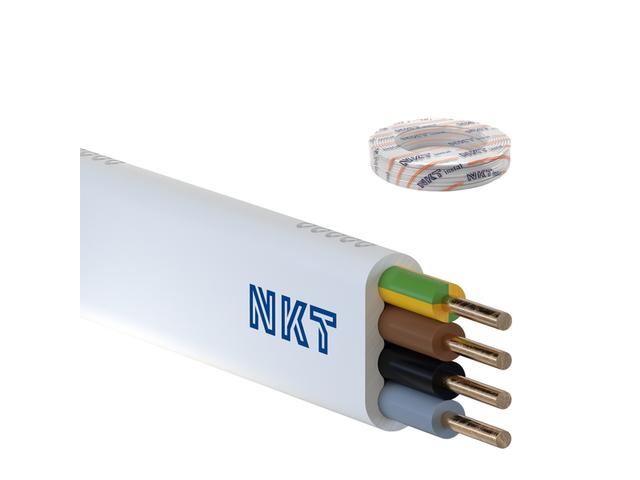 Przewód YDYp 4x1,5 mm2 (300/500V) instalacyjny płaski (krążki 100m) 172151007C0100 NKT