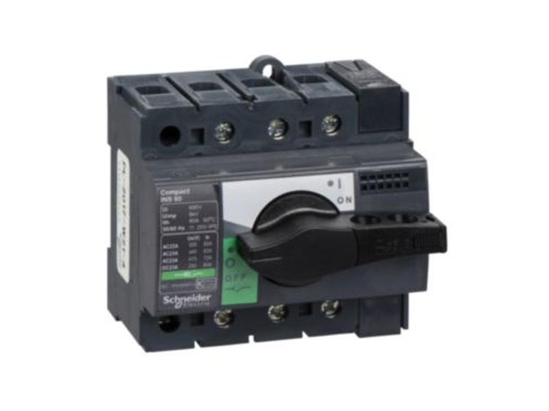 Rozłącznik izolacyjny 3-fazowy 3P 80A 240V Compact INV INS80 28904 SCHNEIDER ELECTRIC-0