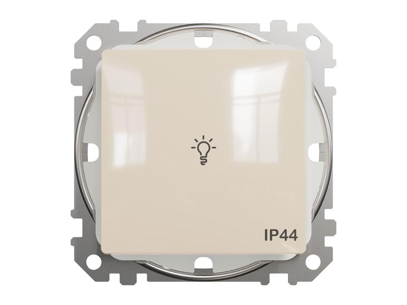 SEDNA DESIGN & ELEMENTS Wyłącznik zwierny przycisk "światło" IP44 beżowy SDD212132 SCHNEIDER ELECTRIC-0