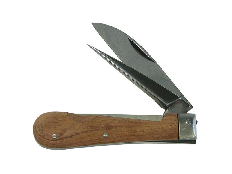 Nóż do przewodów 2-elem. drewniany 200014 HAUPA