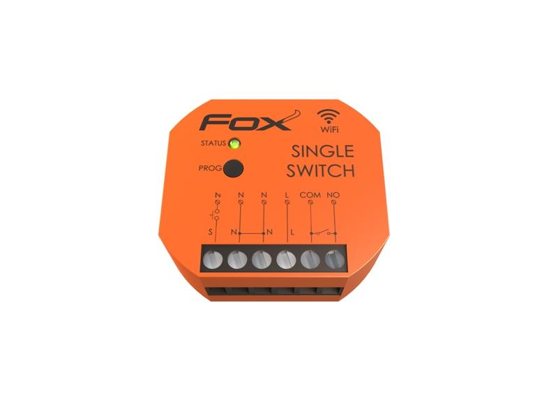 FOX Pojedynczy przekaźnik Wi-Fi 230V SWITCH WI-R1S1P-P F&F FILIPOWSKI-0