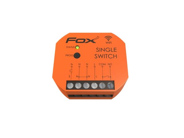 FOX Pojedynczy przekaźnik Wi-Fi 230V SWITCH WI-R1S1P-P F&F FILIPOWSKI