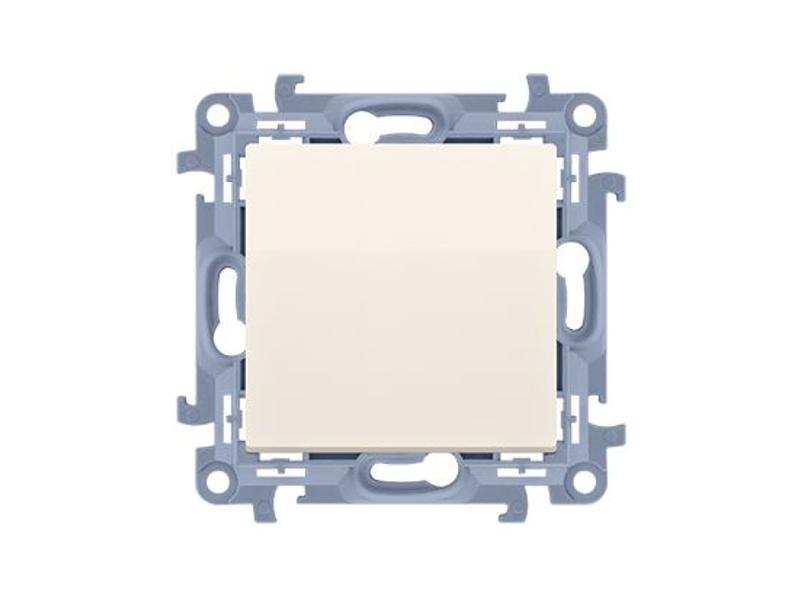 SIMON 10 Wyłącznik zwierny przycisk bez piktogramu LED zaciski śrubowe kremowy CP1.01/41 KONTAKT SIMON-0