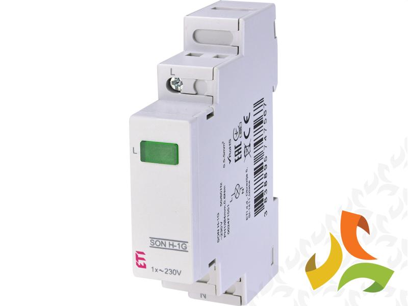 Sygnalizator obecności napięcia (1 x zielona LED) lampka kontrolna SON H-1G 002471551 ETI