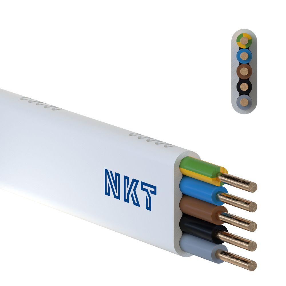 Przewód YDYp 5x2,5 mm2 (450/750V) instalacyjny płaski (krążki 100m) 172153019C0100 NKT-2