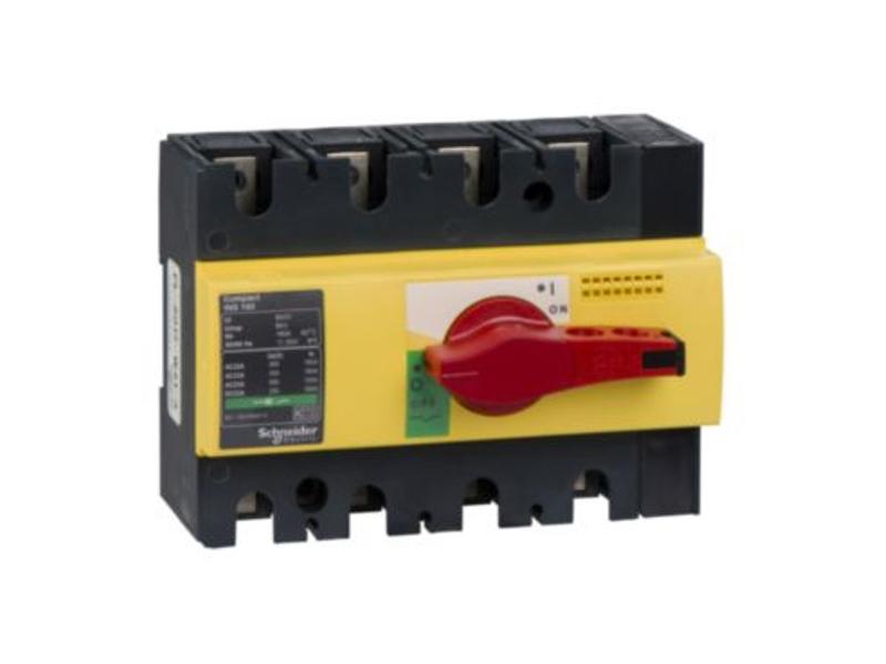 Rozłącznik INS160 żółto-czerwony 160A 4P 28929 SCHNEIDER ELECTRIC
