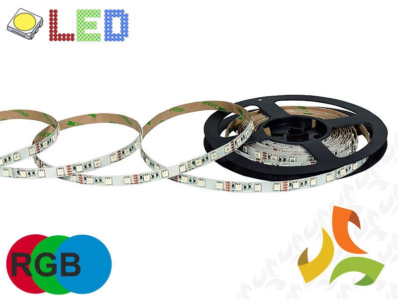 Taśma, pasek LED RGB (czerwony, zielony, niebieski) IP65 12V SMD 5050-300 LED 5M NEXTEC-0